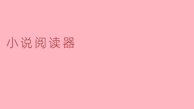 小说阅读器