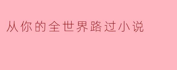从你的全世界路过小说