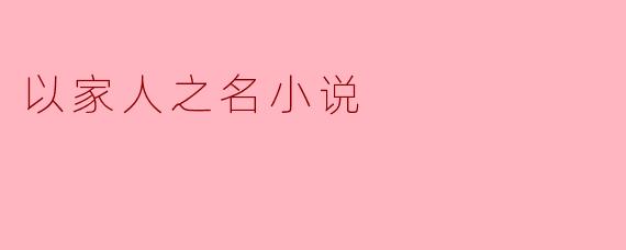 以家人之名小说