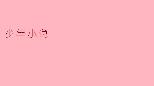探索少年小说的魅力与价值