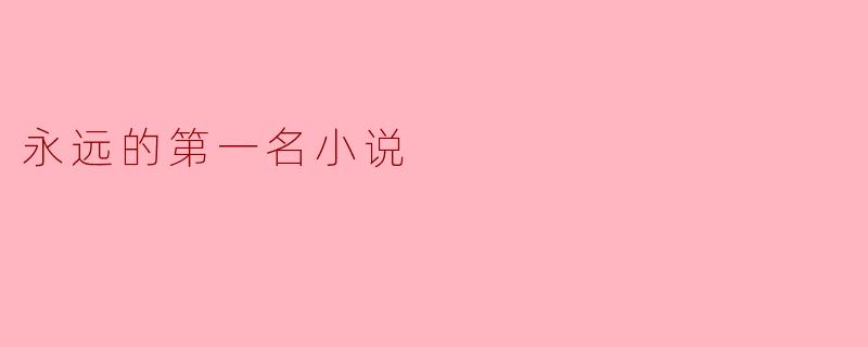 永远的第一名小说