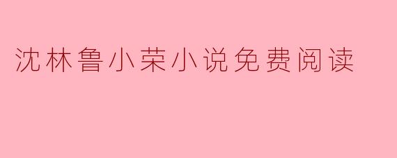沈林鲁小荣小说免费阅读