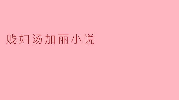 贱妇汤加丽小说