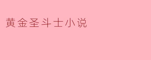 黄金圣斗士小说的主要情节和角色有哪些?**