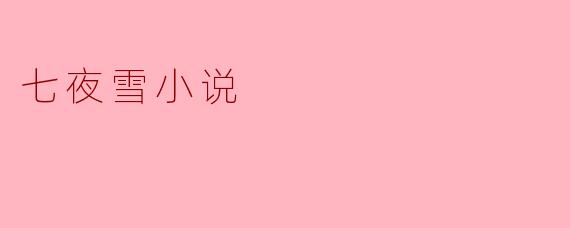 你能简单介绍一下《七夜雪》这部小说的主要情节和主题吗?