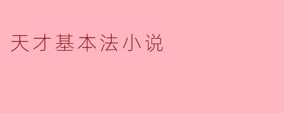 天才基本法小说