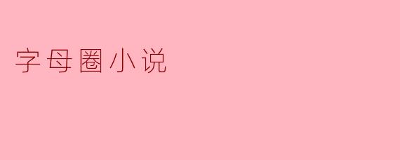 什么是字母圈小说?**