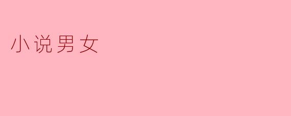 小说男女