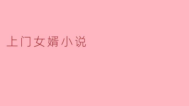上门女婿小说