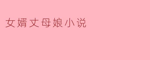 女婿丈母娘小说