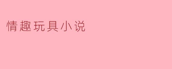 情趣玩具小说