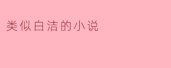 类似白洁的小说