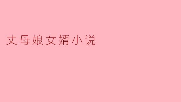 丈母娘女婿小说
