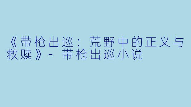 《带枪出巡：荒野中的正义与救赎》-带枪出巡小说