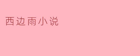 西边雨小说