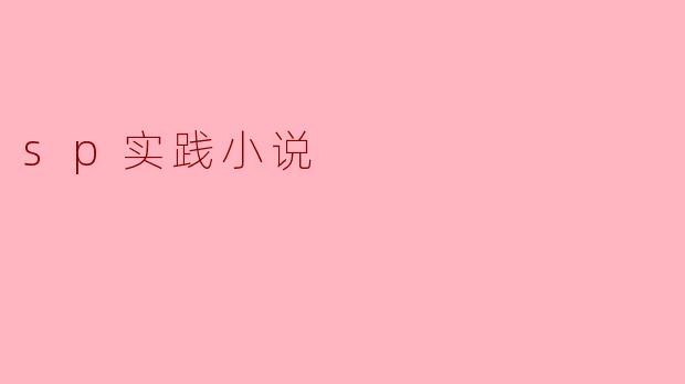 sp实践小说