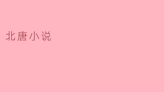 北唐小说